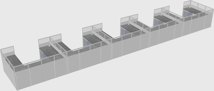Cabine en u