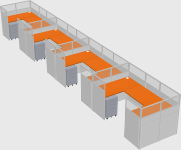 Cabine en u