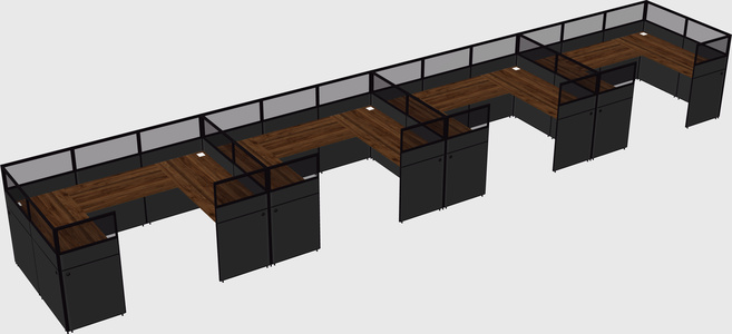 Cabine en u