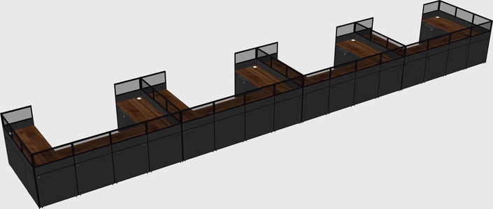 Cabine en u