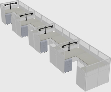 Cabine en u
