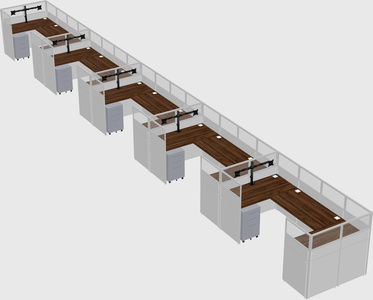 Cabine en u