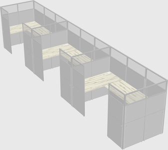 Cabine en u