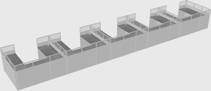 Cabine en u