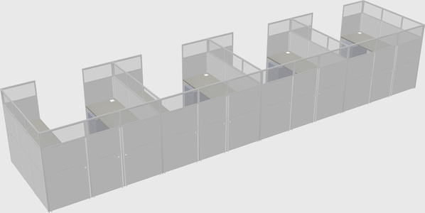 Cabine en u