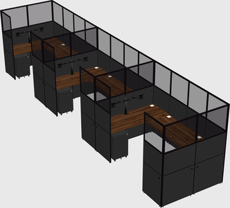 Cabine en u