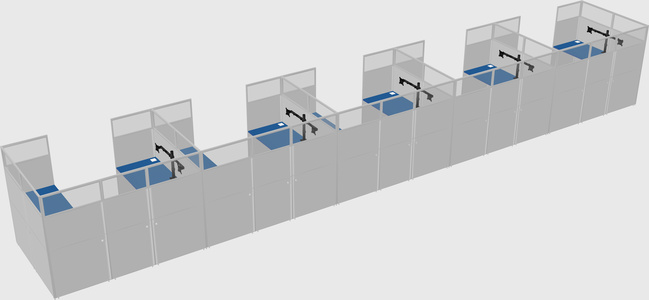 Cabine en u