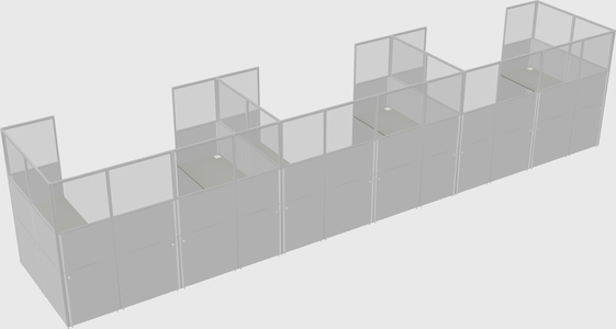 Cabine en u