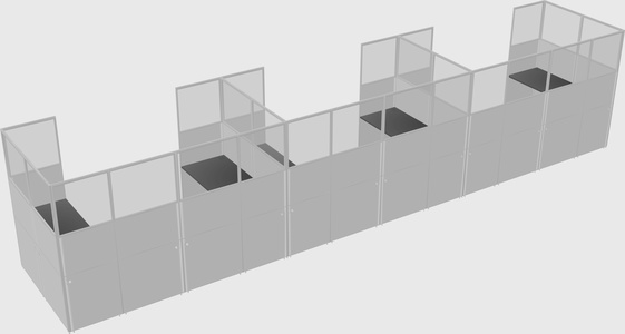 Cabine en u