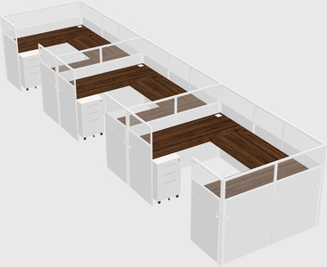 Cabine en u
