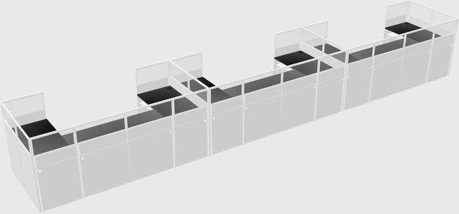 Cabine en u