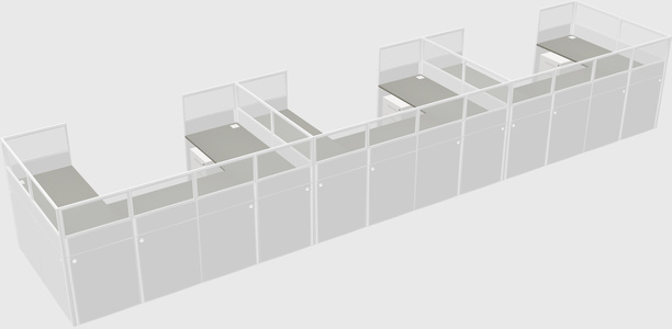 Cabine en u