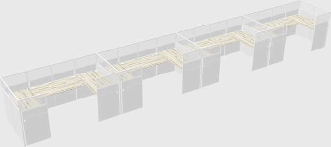 Cabine en u