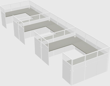 Cabine en u