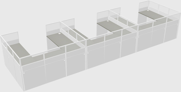 Cabine en u