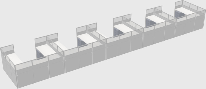 Cabine en u