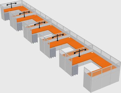 Cabine en u