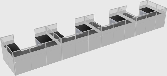 Cabine en u