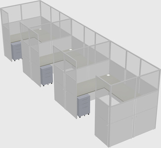 Cabine en u
