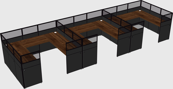 Cabine en u