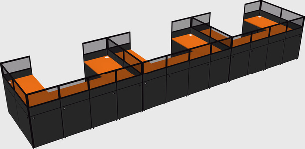Cabine en u