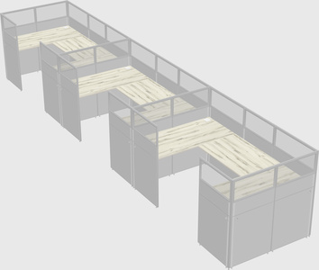 Cabine en u