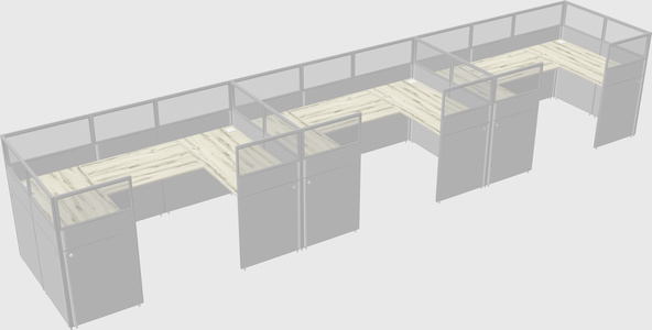 Cabine en u