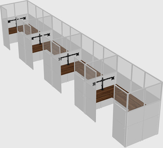 Cabine en u