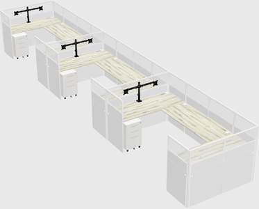Cabine en u