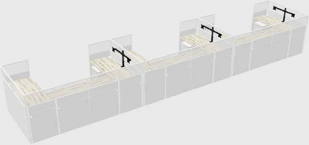 Cabine en u