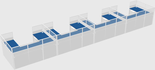 Cabine en u