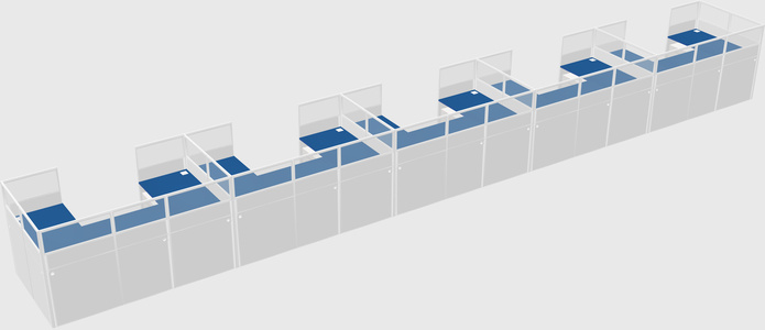 Cabine en u