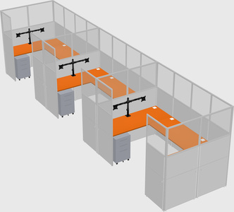 Cabine en u