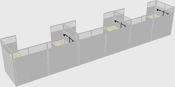 Cabine en u
