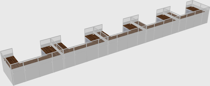 Cabine en u