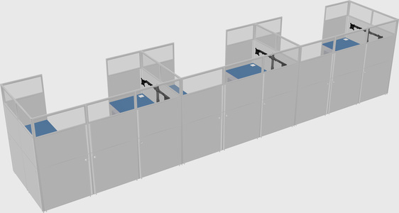 Cabine en u
