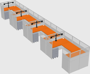 Cabine en u