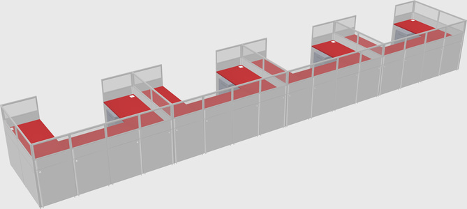 Cabine en u