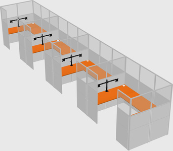 Cabine en u