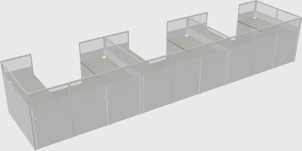 Cabine en u