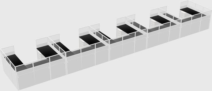 Cabine en u