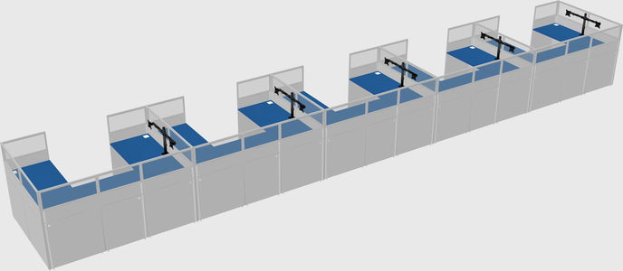 Cabine en u