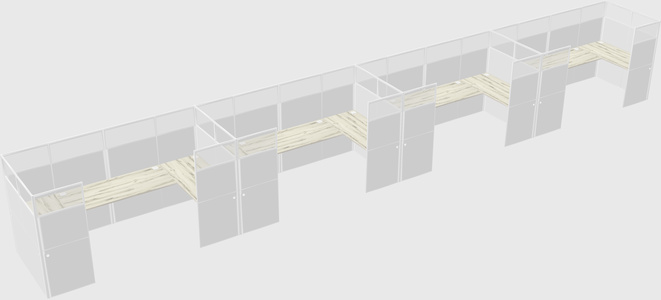 Cabine en u