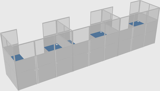 Cabine en u