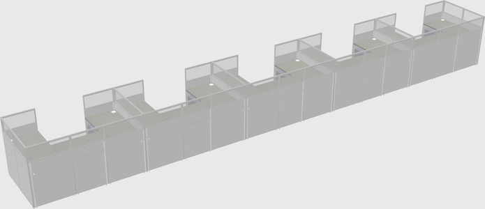 Cabine en u