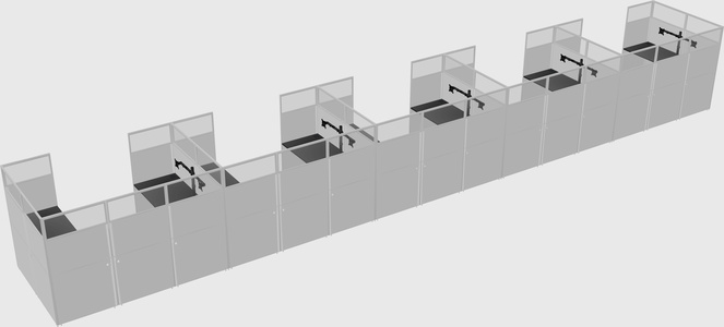 Cabine en u