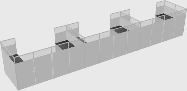 Cabine en u
