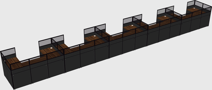 Cabine en u