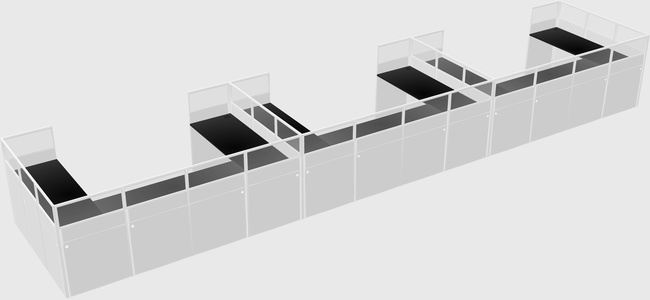 Cabine en u