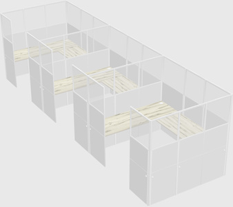Cabine en u